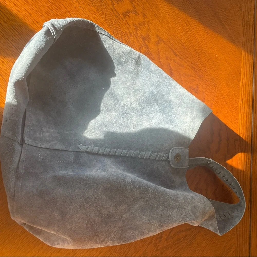 Haute Hippie Blue Suede Purse - Picture 15 of 15